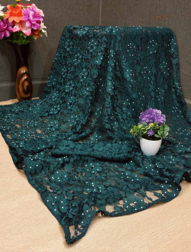 Rose Flower 1 Fancy Party Wear Rasal Net Latest Stylish Saree Collection